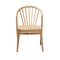 Baxton Studio Kobe MidCentury Modern Natural Brown Finished Wood and Rattan Dining Chair 224-12834-ZORO - alternate 6
